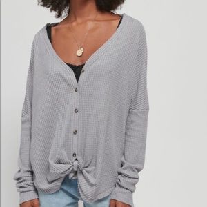 Urban outfitters waffle sweater